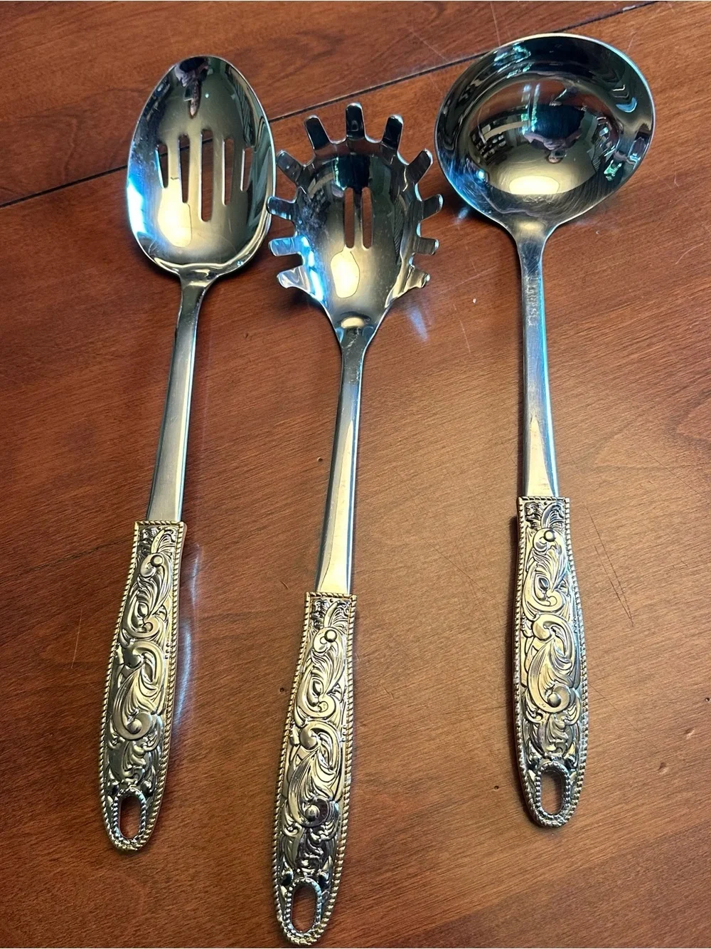 Western Buckle 3 Piece Serving Set Stainless Steel Cookware Cowboy Living